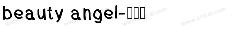 beauty angel字体转换